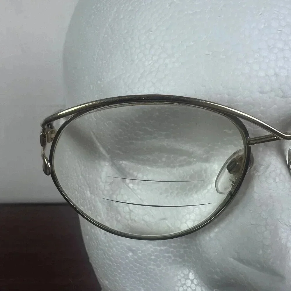 Vintage Silhouette M6264 Oval Glasses FRAME ONLY Women Tribal‎ Gold 56/17/135
